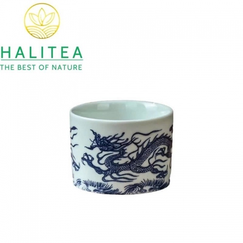 Chén Trà Sứ Đức Hóa Chủ Nhân Bôi Long Trúc 80ml