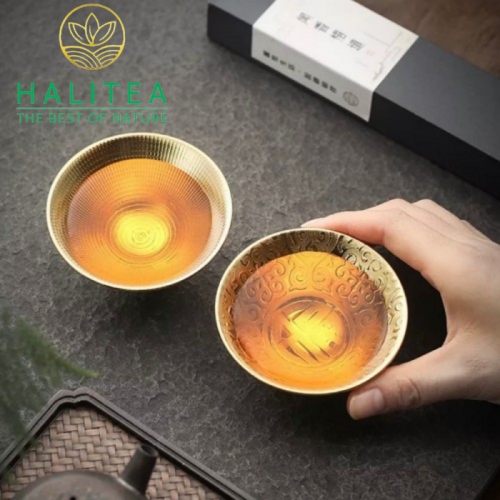 Chén Trà Sứ Đức Hoá Mạ Vàng 75ml