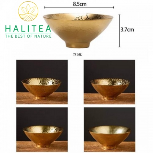 Chén Trà Sứ Đức Hoá Mạ Vàng 75ml