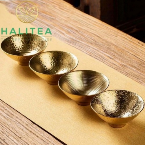 Chén Trà Sứ Đức Hoá Mạ Vàng 75ml