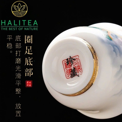 Chén Trà Sứ Đức Hóa Rồng Bay - Hộp Quà Tặng 140ml