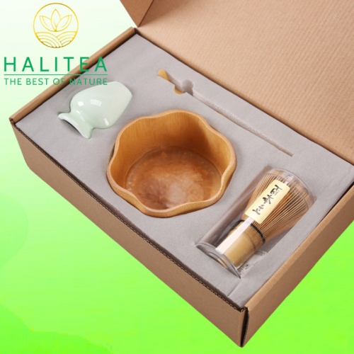 Combo Bộ Trà Cụ Nhật Bản Pha Trà Matcha 4 Món