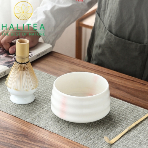Combo Bộ Trà Cụ Nhật Bản Pha Trà Matcha 4 Món Hộp Giấy Kraft