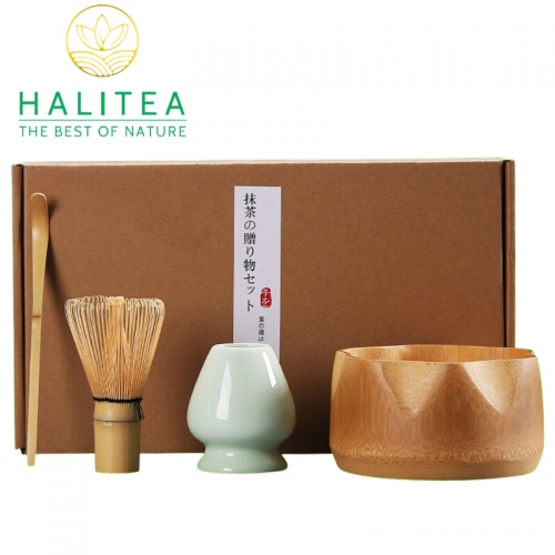 Combo Bộ Trà Cụ Nhật Bản Pha Trà Matcha 4 Món