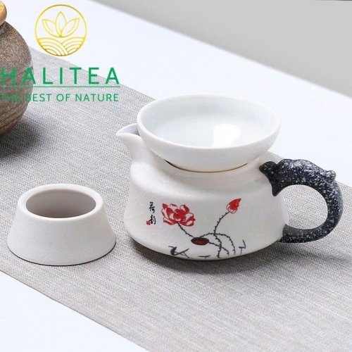 Combo Chén Tống Lọc Trà Sứ – Nhiều Hoa Văn (Tùy Chọn Mẫu)