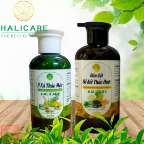 Combo Gội Xả Bồ Kết Thảo Dược HaliCare - Tóc Khỏe, Bóng Mượt
