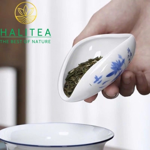 Cung Nhãn Trà Sứ Trắng