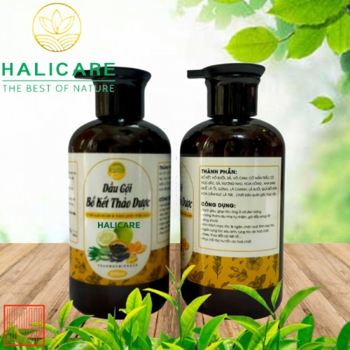 Dầu Gội Thiên Nhiên HaliCare Bồ Kết & Thảo Dược Chai 500ml