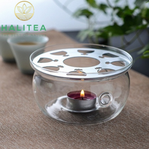 Đế Đốt Nến Hình Tròn Thủy Tinh