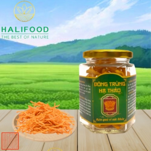 Đông Trùng Hạ Thảo HALIFOOD Sấy Thăng Hoa Loại Gãy Hũ 10gr