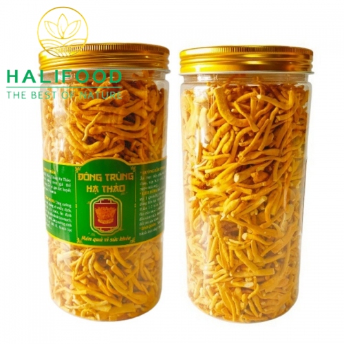 Đông Trùng Hạ Thảo HALIFOOD Sấy Thăng Hoa Loại Gãy Hũ 50gr