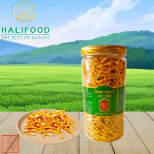 Đông Trùng Hạ Thảo HALIFOOD Sấy Thăng Hoa Loại Gãy Hũ 50gr