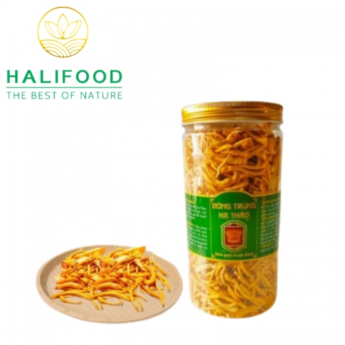 Đông Trùng Hạ Thảo HALIFOOD Sấy Thăng Hoa Loại Gãy Hũ 50gr