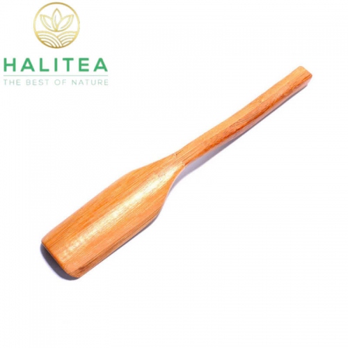 Dụng Cụ Xúc Trà Bằng Tre Khắc Hoạ Tiết Trúc