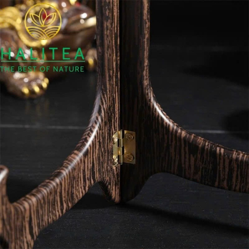 Giá Đỡ Trà Bánh Phổ Nhĩ Giả Gỗ – Kệ Trưng Bày Bánh Trà 5–7 Inch