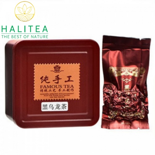 Hắc Ô Long Hộp Thiếc 70g/ hộp/ 10 gói