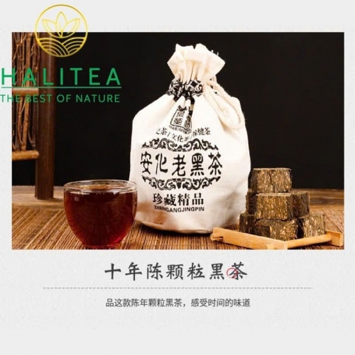 Hắc Trà An Hóa 2015 Viên Gạch Cắt Sẵn Túi 500g