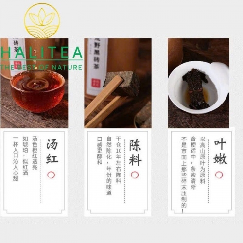 Hắc Trà An Hóa 2015 Viên Gạch Cắt Sẵn Túi 500g