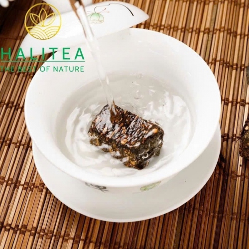 Hắc Trà An Hóa 2015 Viên Gạch Cắt Sẵn Túi 500g