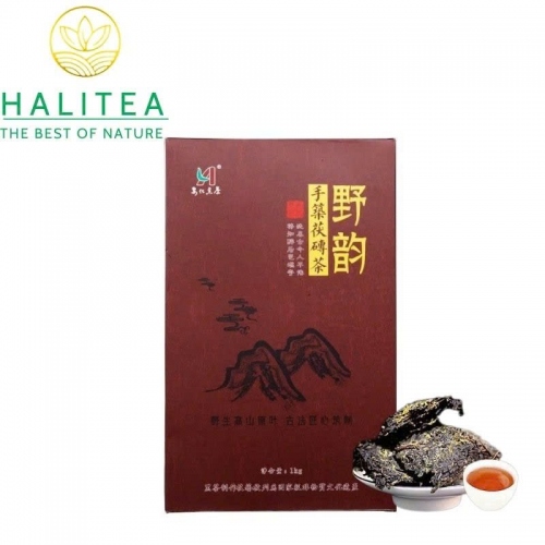 Hắc Trà An Hoá Hồ Nam Kim Hoa 2017 – Bánh Trà 1kg