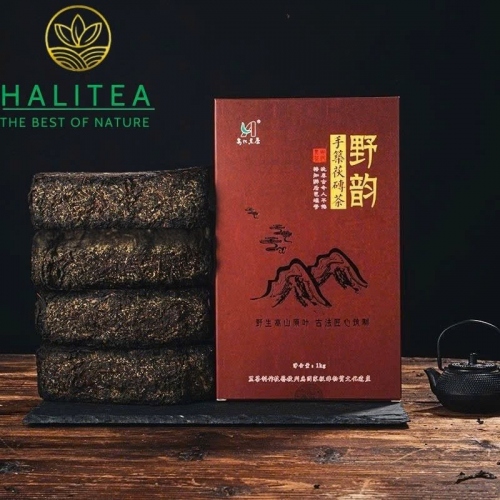 Hắc Trà An Hoá Hồ Nam Kim Hoa 2017 – Bánh Trà 1kg