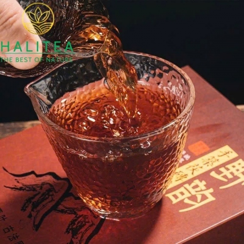 Hắc Trà An Hoá Hồ Nam Kim Hoa 2017 – Bánh Trà 1kg