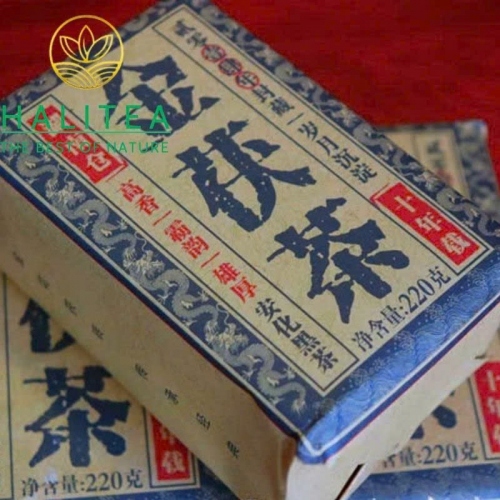 Hắc Trà Kim Hoa Hồ Nam An Hoá 2015 – Bánh 220g