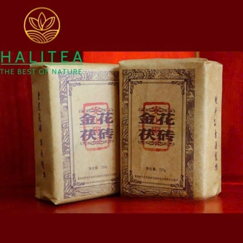 Hắc Trà Kim Hoa Hồ Nam An Hoá 2015 – Bánh 220g