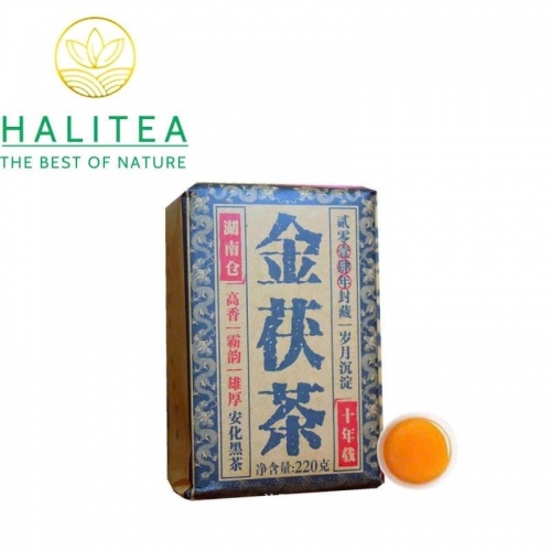 Hắc Trà Kim Hoa Hồ Nam An Hoá 2015 – Bánh 220g