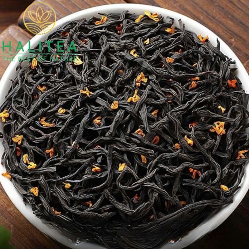 Hồng Trà Chính Sơn Tiểu Chủng Quế Hoa - Osmanthus Black Tea Lon Thiếc 100gr