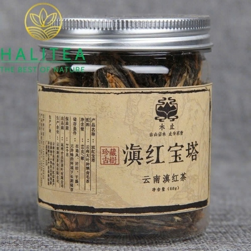 Hồng Trà Điền Hồng Bảo Tháp Thủ Công Vân Nam - Hộp 60gr