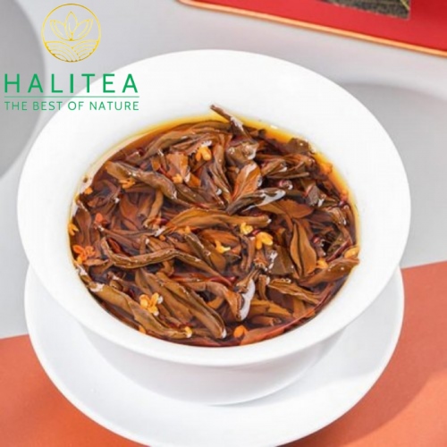 Hồng Trà Quế Hoa Trà Đen Osmanthus Vũ Di Sơn Phúc Kiến Thùng Gỗ 500Gr