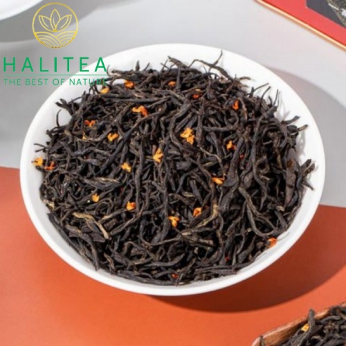 Hồng Trà Quế Hoa Trà Đen Osmanthus Vũ Di Sơn Phúc Kiến Thùng Gỗ 500Gr