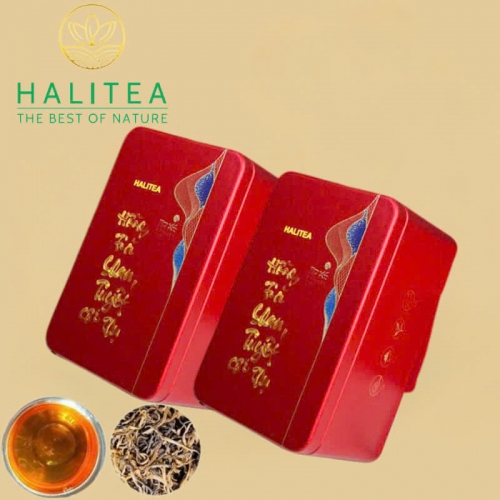 Hồng Trà Shan Tuyết Cổ Thụ HALITEA Hộp Thiếc Đỏ Cao Cấp 200gr