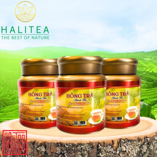 Hồng Trà Shan Tuyết Cổ Thụ Tà Xùa Hộp Thiếc Cao Cấp 130Gr