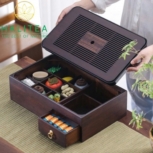 Hộp Khay Trà Đa Năng Tiện Lợi KT: 43 X26 X12cm