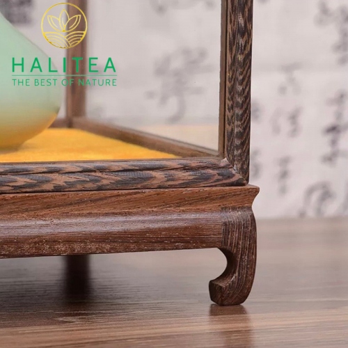 Hộp Kính Trưng Ấm Trà Hình Trụ Cao 19cm