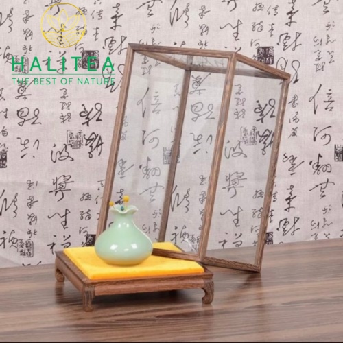 Hộp Kính Trưng Ấm Trà Hình Trụ Cao 19cm