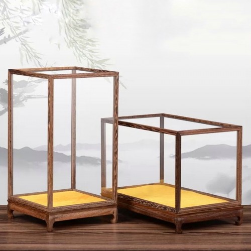 Hộp Kính Trưng Ấm Trà Hình Trụ Cao 21cm