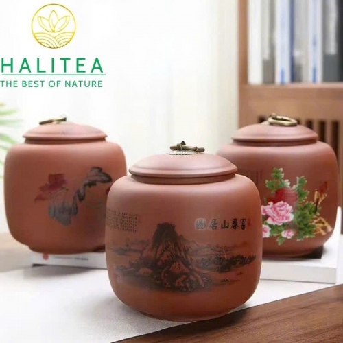Hũ Đựng Trà Tử Nê Nắp Kín 650ml