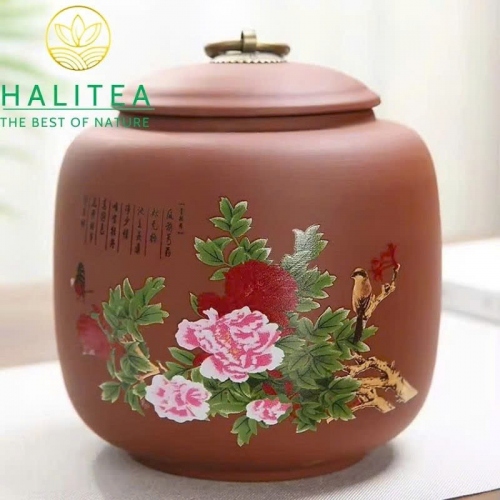 Hũ Đựng Trà Tử Nê Nắp Kín 650ml