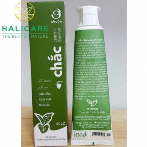 Kem Đánh Răng Thảo Dược Thiên Nhiên Chắc Tuýp 100g