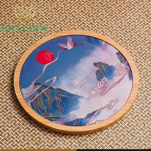 Khay Trà Đá Thấm Thuỷ Tròn Cao Cấp 20cm