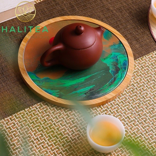 Khay Trà Đá Thấm Thuỷ Tròn Cao Cấp 20cm