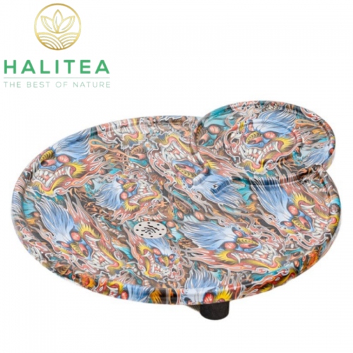 Khay Trà Đổi Màu Kỳ Lân Cát Tường KT: 41x35cm