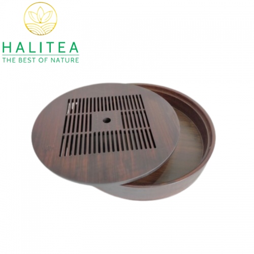 Khay Trà Gỗ Cao Cấp Hình Tròn KGT30