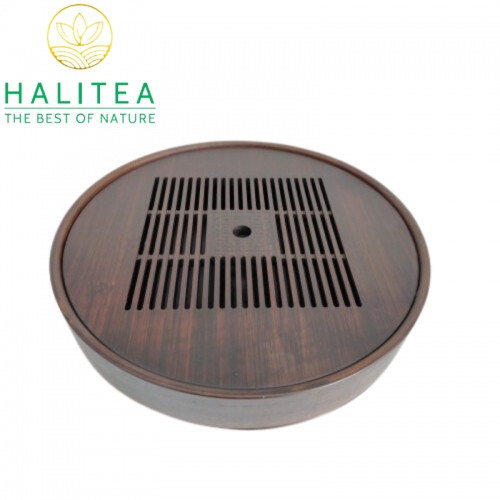 Khay Trà Gỗ Cao Cấp Hình Tròn KGT30