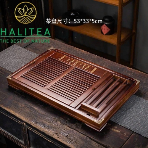 Khay Trà Gỗ Có Gác Chén Cao Cấp Tiện Lợi KT: 53 X 33 X 05cm