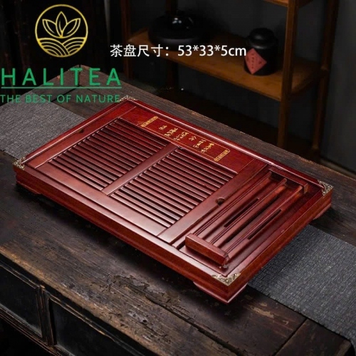 Khay Trà Gỗ Có Gác Chén Cao Cấp Tiện Lợi KT: 53 X 33 X 05cm
