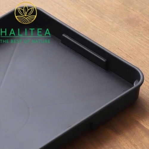 Khay Trà Gỗ Hồ Đào Đế Nhựa KG2828